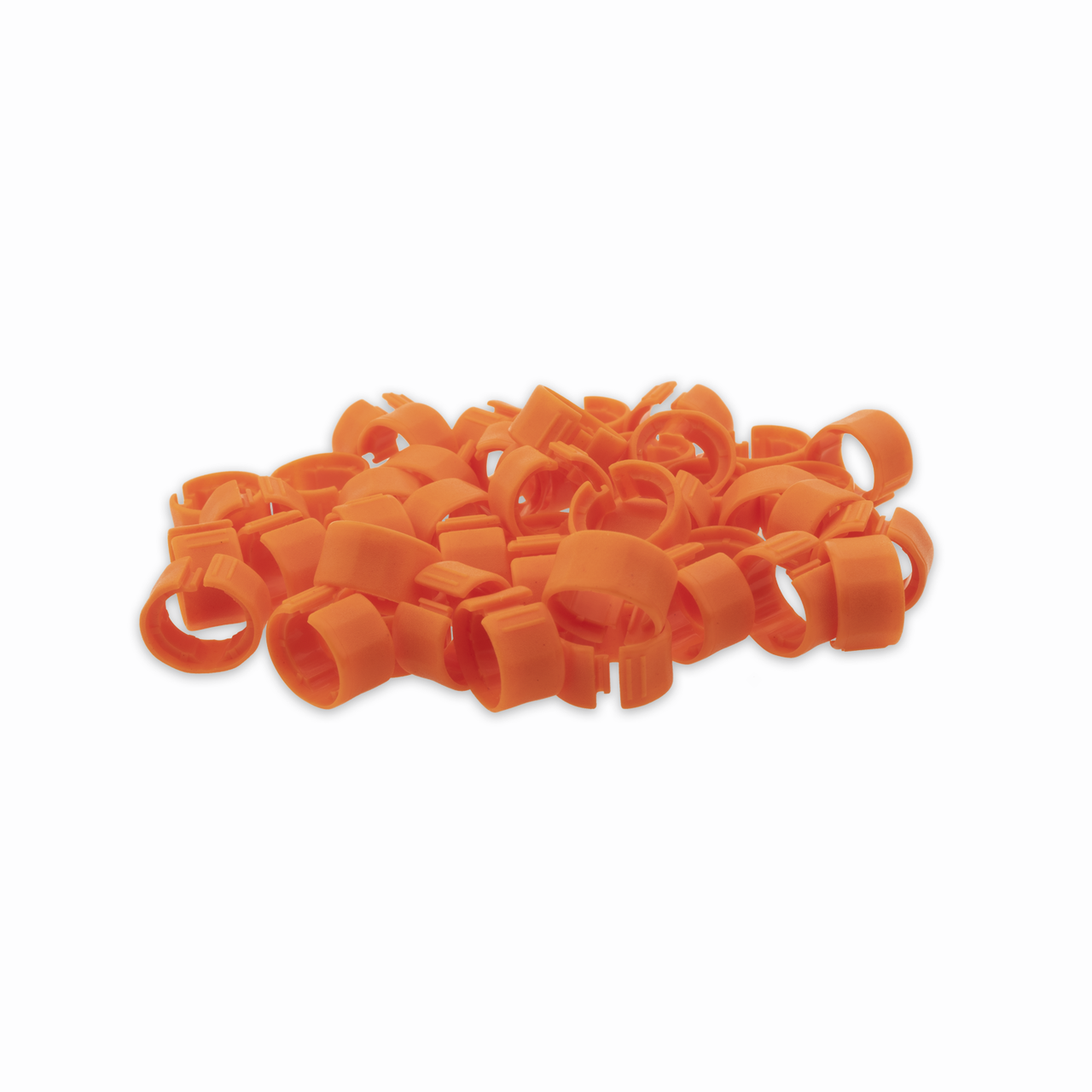 Cable Color Rings Cat 7 26AWG Cable Identifier Coloured Rings - Orange (50 Pack)