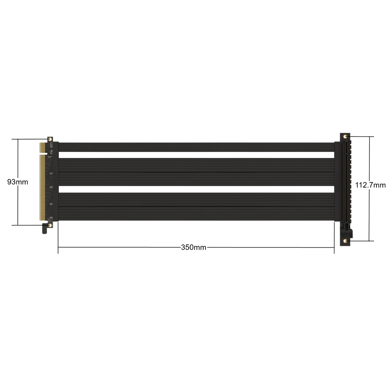 PCIe 4.0 X16 Riser Cable 90 Degree High Speed Single Row 31 Core Graphics Card E PCIe 4.0 X16 Riser Cable 90 Degree High Speed Single Row 31 Core Graphics Card E