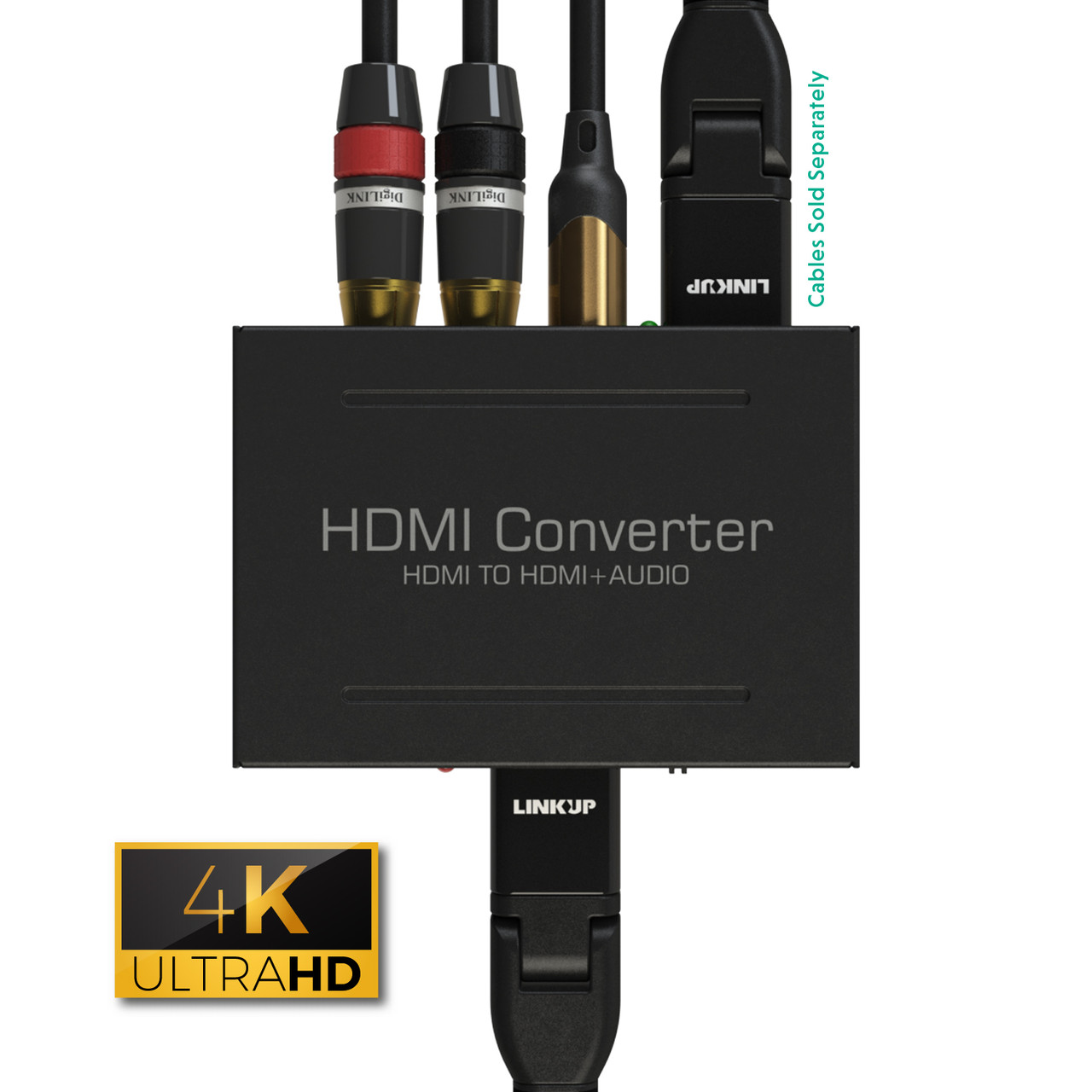 4K HDMI Audio Extractor Splitter, avedio links 1080P HDMI to HDMI Audio  Converter + Optical Toslink SPDIF + RCA L/R Stereo Analog Audio, HDMI Audio