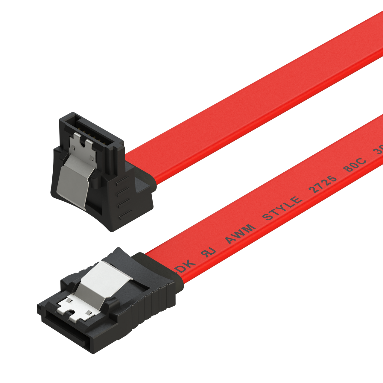 18 SATA 3.0 Cable SATA3 III 6GB/s Right Angle Serial ATA SSD Hard Drive,  Red