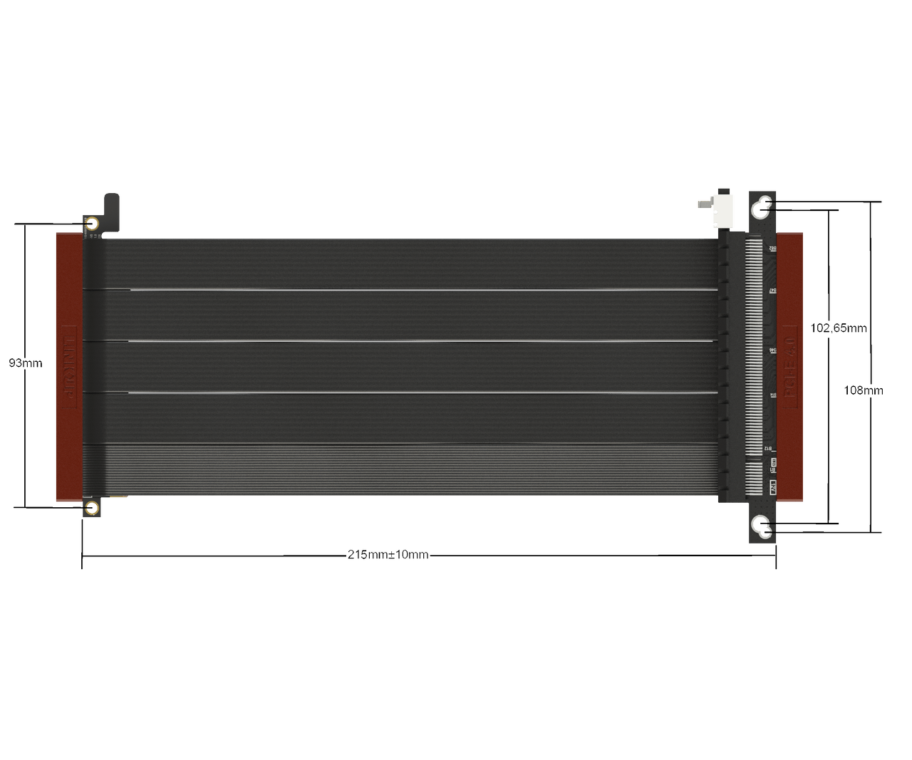 Full Speed PCIE 4.0 cavo Riser 16x cavo di prolunga per scheda grafica porta PCI Express scheda di espansione GPU Riser Extender schermato 7 Full Speed PCIE 4.0 cavo Riser 16x cavo di prolunga per scheda grafica porta PCI Express scheda di espansione GPU Riser Extender schermato 7