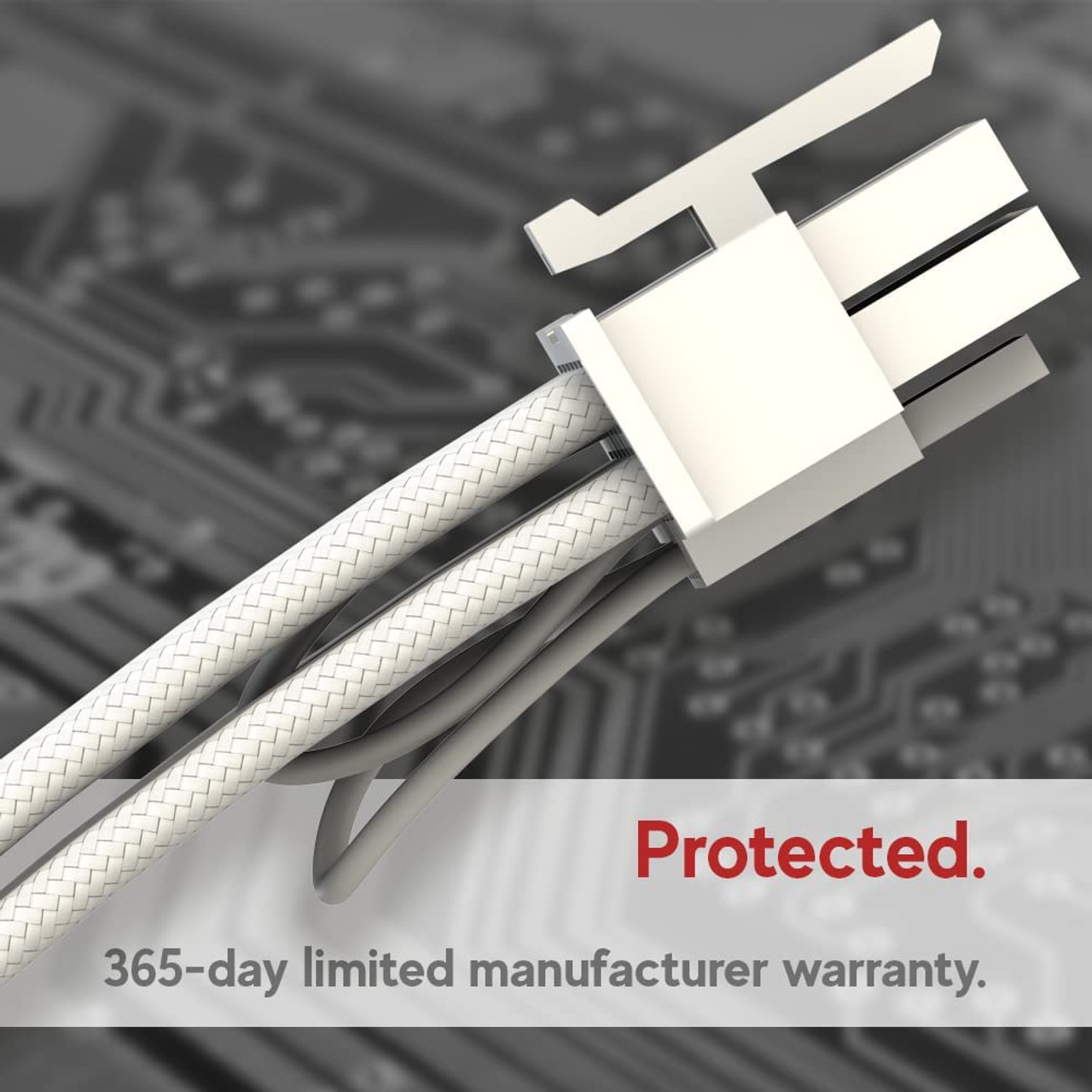 LINKUP - AVA PCIE 5.0 12VHPWR 16Pin (12+4) 16AWG Sleeved