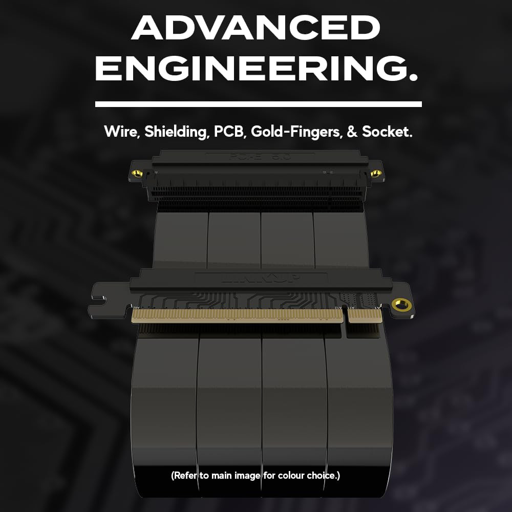 LINKUP - AVA5 PCIE 5.0 Riser Cable | RTX5090 RX9070 GPU Ready