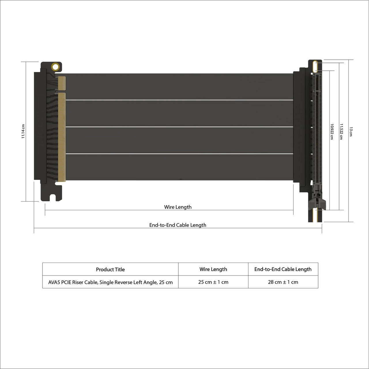 LINKUP - AVA5 PCIE 5.0 Riser Cable | RTX5090 RX9070 GPU Ready