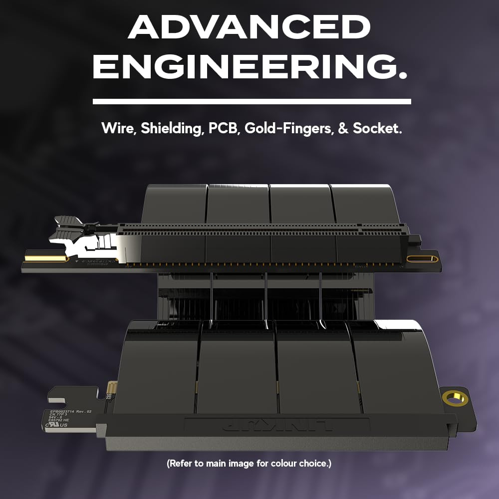 LINKUP - AVA5 PCIE 5.0 Riser Cable | RTX5090 RX9070 GPU Ready