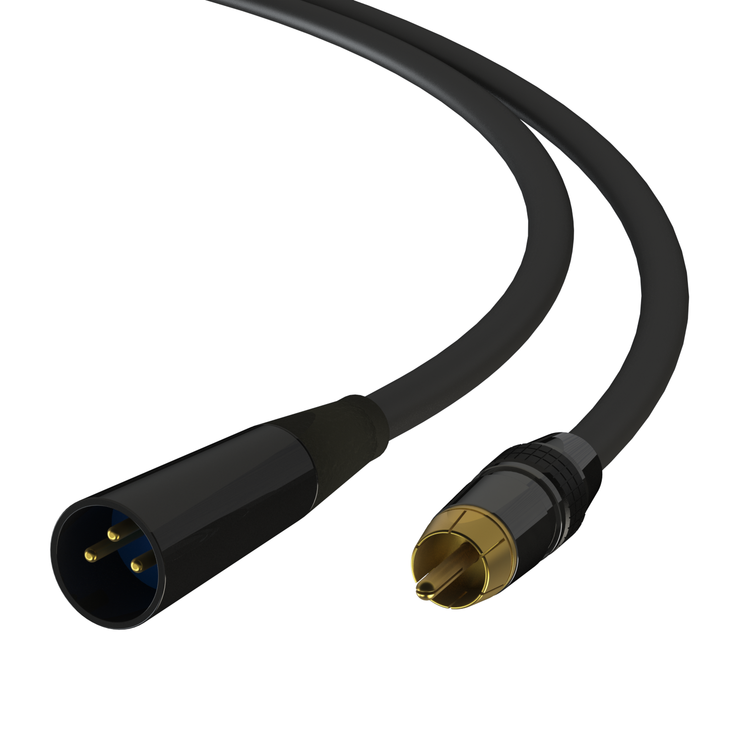 6ft XLR Male to RCA Male Cable Pro Audio Cable 22Awg Audiophile