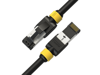 Cat 7 Ethernet Patch Cable/s -10 FT (2 Pack) 10G Double Shielded S/FTP