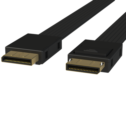 OCuLink PCIe SFF-8611 4i to OCuLink SFF-8611 SSD Data Cable - 25cm