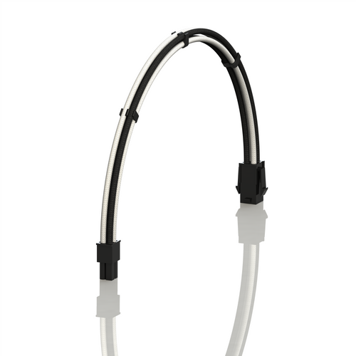 PSU Cable Extension Single Pack | 1x 4 P CPU | 50CM  - WhiteBlack