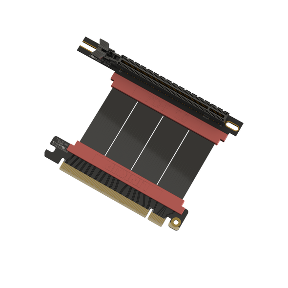 LINKUP - PCIE 5.0 Riser Cable | RTX5090 RX9070 GPU Ready | x16 128GB/s Speed | Compatible with PCIe 4.0 & WRX80/WRX90E | Right Angle Ver.3, Black 5cm