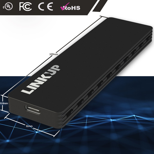 Aluminum M.2 NVMe SSD Enclosure 10Gbps