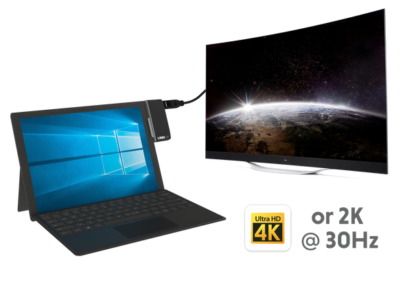 Multifunctional Adapter for Surface Go with Power Delivery | 2x USB 3.0, 2x USB C (one dedicated for Power Delivery), 1x HDMI up to 4K@30Hz, 3.5mm Audio Output