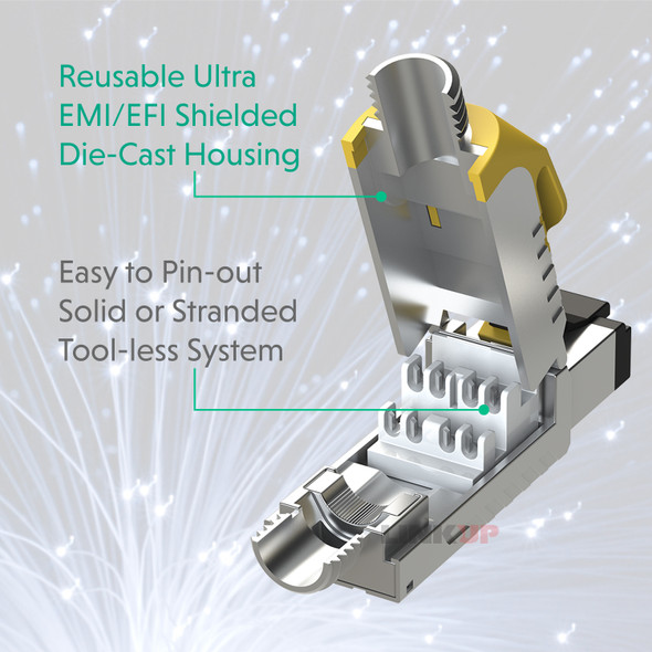 UTP 痩 Amazon.com: Tripp Lite Cat8 RJ45 STP Shielded Tool-Free
