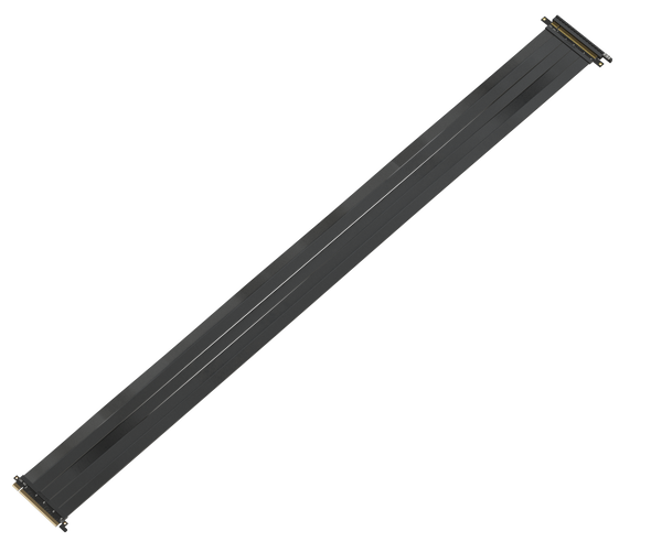 125cm - PCIE 3.0 16x Shielded High Speed Riser Cable Premium | Straight Socket