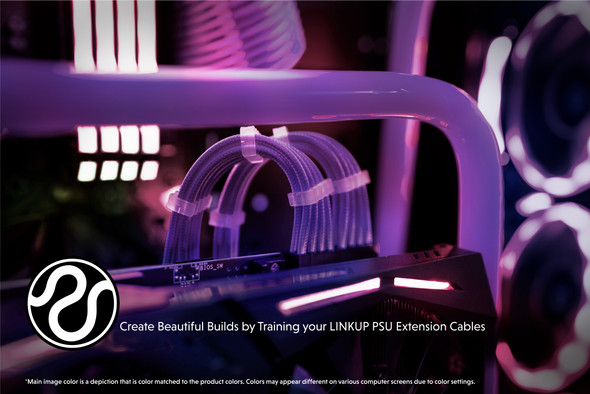 PSU Cable Extension Kit | 1x24p, 1x4+4p CPU, 2x6+2 GPU | 30CM - Purple