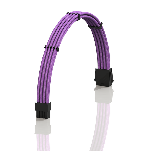 PSU Cable Extension Single Pack | 1x 8 P (4+4) CPU | 50CM - Purple