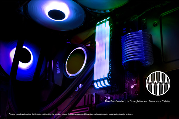 PSU Cable Extension Single Pack | 1x 8 P (6+2) GPU | 30CM  - Blueblack