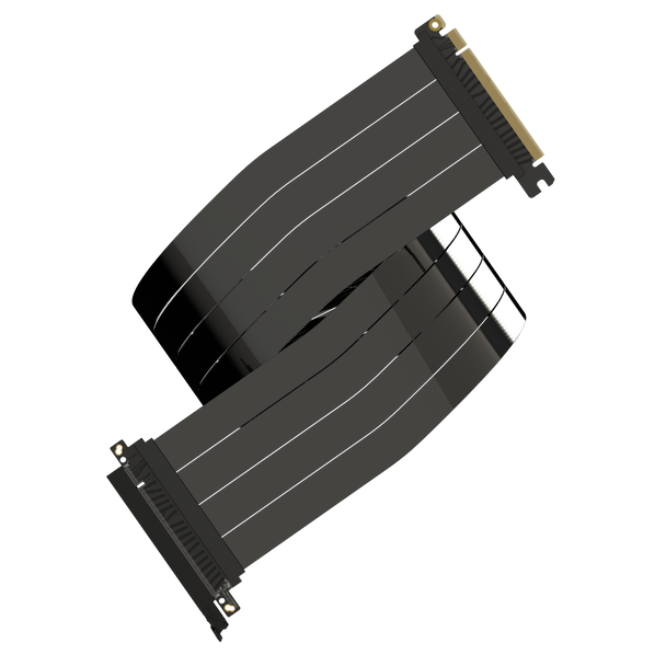 LINKUP - AVA5 PCIE 5.0 Riser Cable [90cm (Total Length 94cm)] RTX5090 RX9070 GPU Ready | x16 128GB/s Speed | Compatible with PCIe 4.0 & WRX80/WRX90E | Straight Ver.1, Black