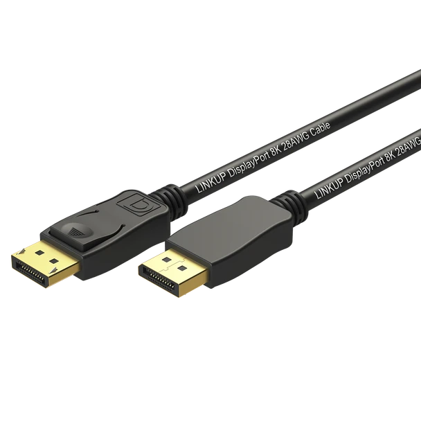 8K DisplayPort 1.4 Cable | HBR3 DSC 1.2 - 15 FT