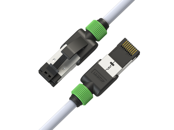 Cat7 Ethernet Patch Cable/s -7 FT (2 Pack) 10G Double Shielded S/FTP