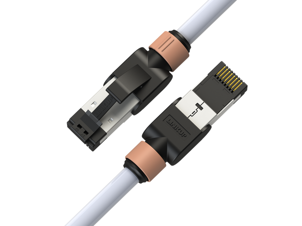 Cat7 Ethernet Patch Cable/s -  2 FT (1 Pack) 10G Double Shielded S/FTP