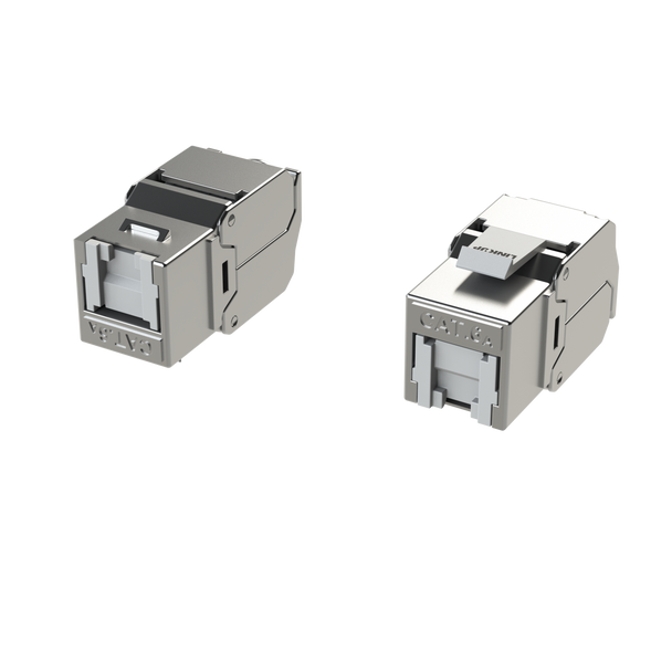 Cat6A RJ45 Keystone Connectors (6 Pack) For Cat6A Cables up to 22AWG S/FTP
