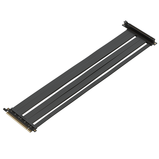 40 cm - PCIE 4.0/3.0 16x Extreme Shielded High Speed Riser Cable | 90 Degree Socket *** Discontinued***