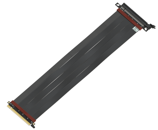60cm - Ultra PCIe 4.0 X16 Gen4 Riser Cable | Straight Socket | Gen3 Compatible *** Discontinued***