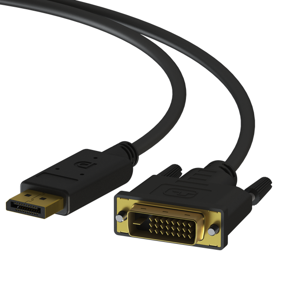 Linkup Dp Male To Dvi Male Cable 24k 50μ Gold Plated Heavy Duty 0297