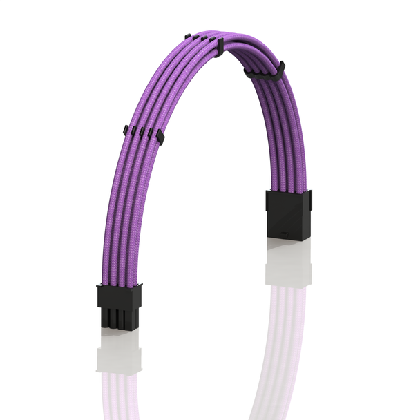 PSU Cable Extension Single Pack | 1x 8 P (6+2) GPU | 30CM  - Purple