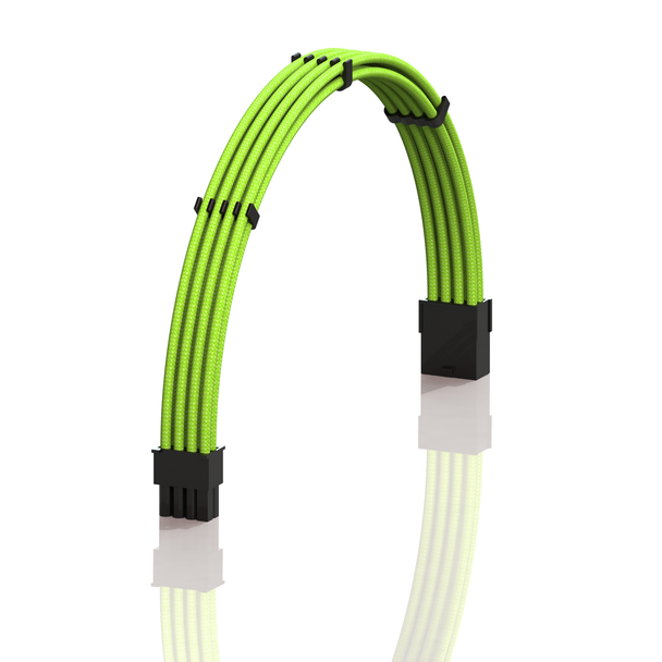 PSU Cable Extension Single Pack | 1x 8 P (6+2) GPU | 50CM  - Green