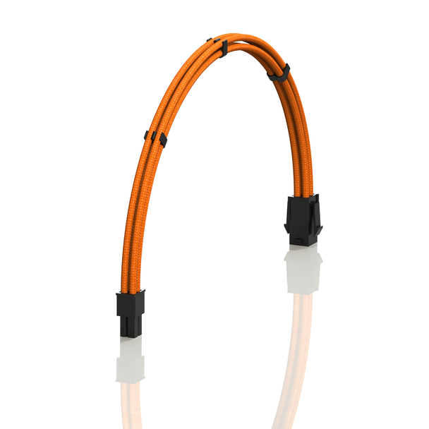 PSU Cable Extension Single Pack | 1x 4 P CPU | 50CM  - Orange