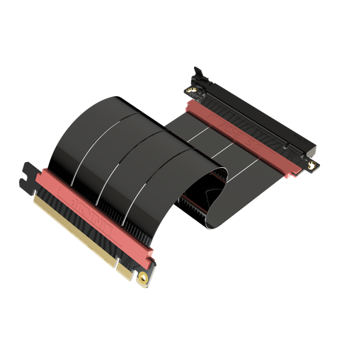 LINKUP AVA5 PCI-E 5.0 リバース&左角度24cm LINKUP - AVA5 PCIE 5.0 Riser Cable | RTX5090 RX9070 GPU Ready