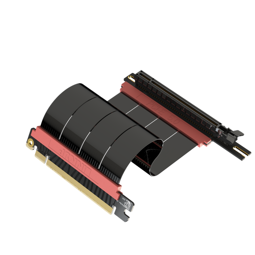LINKUP AVA5 PCI-E 5.0 リバース&左角度24cm LINKUP - AVA5 PCIE 5.0 Riser Cable | RTX5090 RX9070 GPU Ready