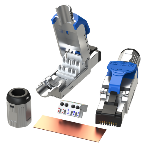 [LINKUP] RJ45 Connectors Cat6A (6 Pack) Shielded Metal Die-Cast