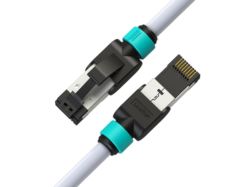 Cat 7 Câble Ethernet 5m, Snowkids Haute Vitesse Réseau 10Gbit/s 600MHz Plat  Nylon Patch Câble