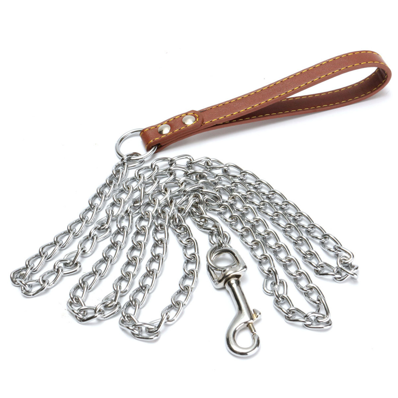 thick chain dog lead