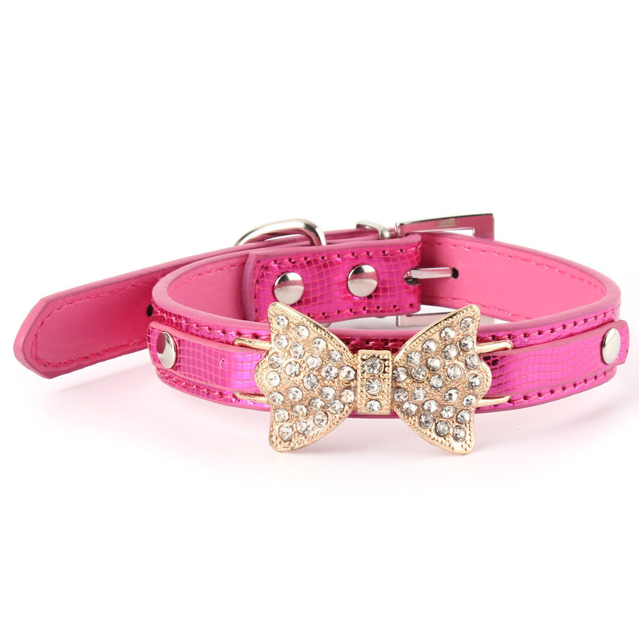 diamante dog collar