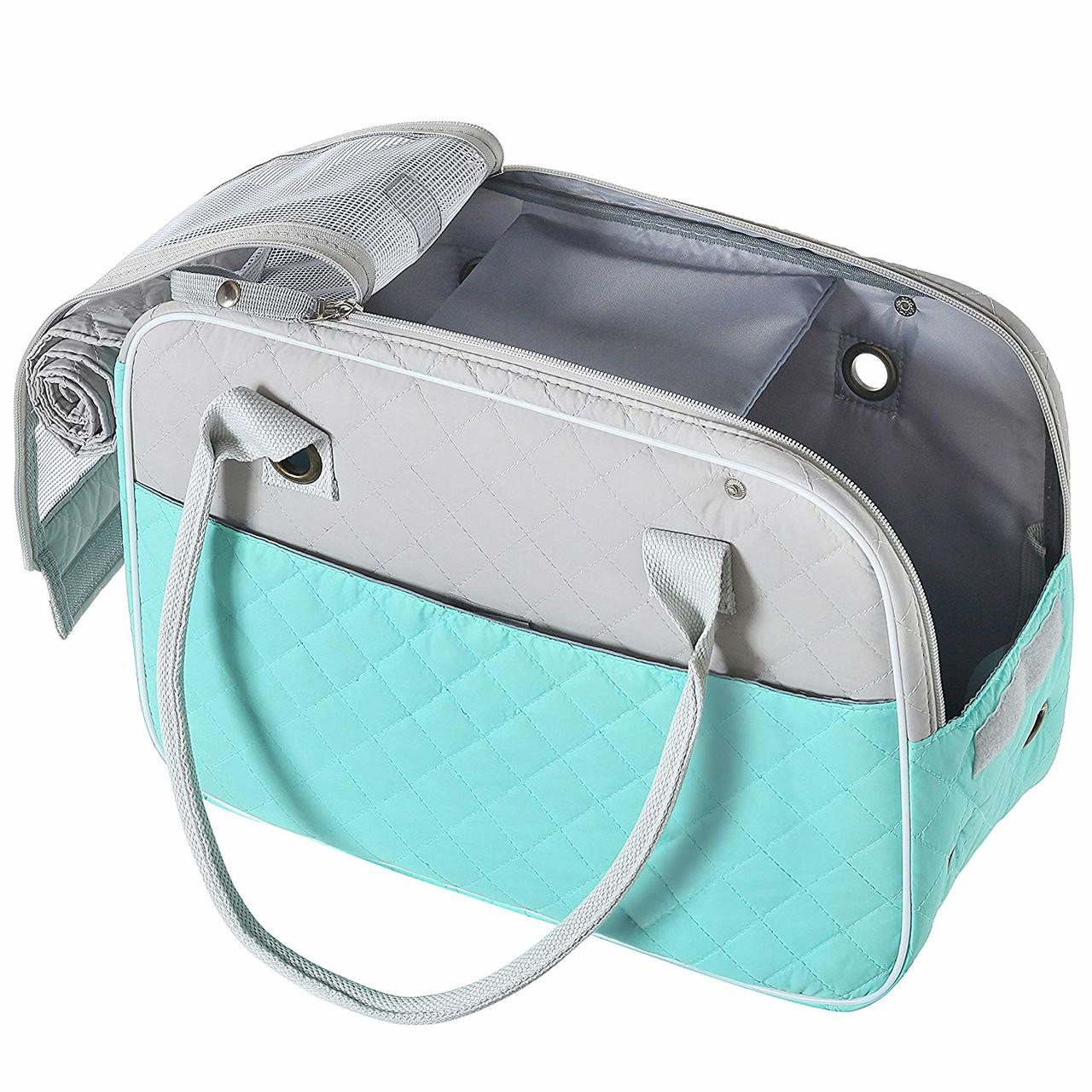  Pet Purse Travel Carrier Bag Quilted Designer