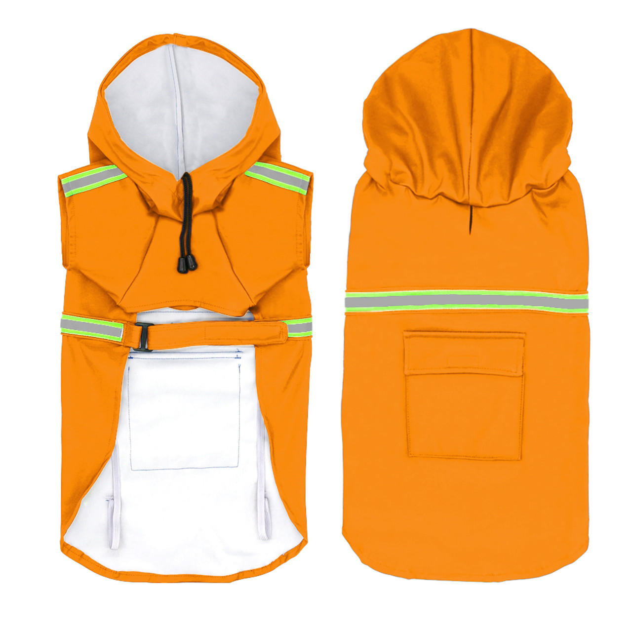 orange waterproof jacket