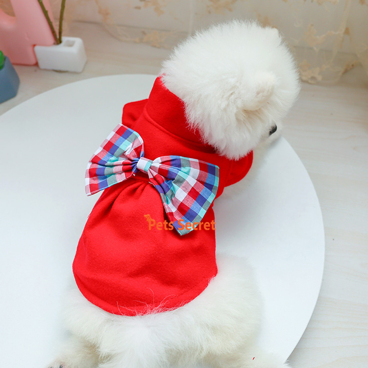 Teddy Bichon Pomeranian Pet Cat Cute Bow Skirt Small Dog Puppies