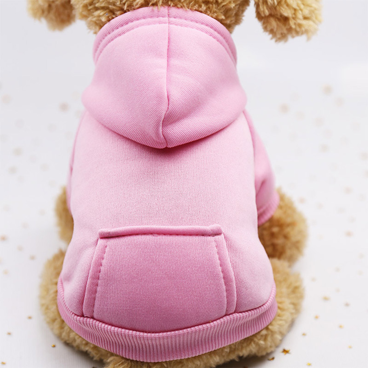 pink dog hoodie