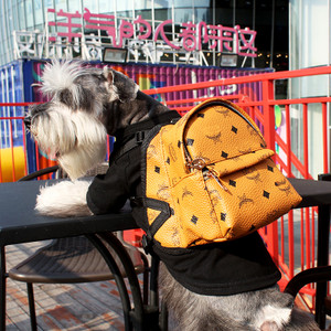 toy) Mini Schnauzer in Louis V Carrier  Dog carrier bag, Designer dog bag,  Dog stroller