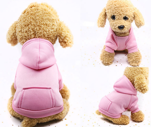 Purple Dog Hoodies Pet Clothes For Dogs Coat Jackets Cotton Dog