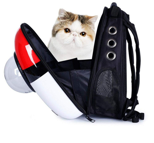Astronaut Dog Carrier Transparent Breathable Backpack Travel Bag For Cat