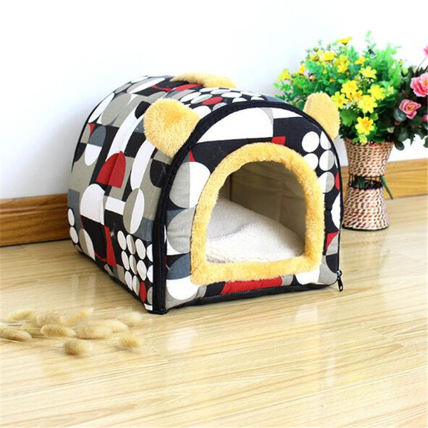 Home Shape Dog Bed Dog Kennel Pet House For Puppy Dogs Cat