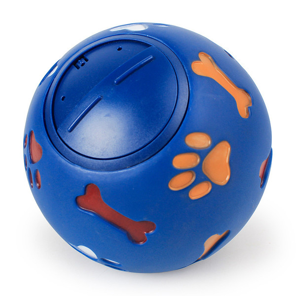 Blue Pet Dispenser Dog Cat Feeder Balls Pet Training Chew Toys Treat Dispenser