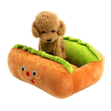 Kennel Dog Nest Puppy Pet Bed House Warm Cushion Pad Mat Hot Dog ...