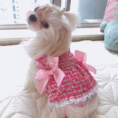 Coco Couture Tweed Dog Dress at Glamour Mutt