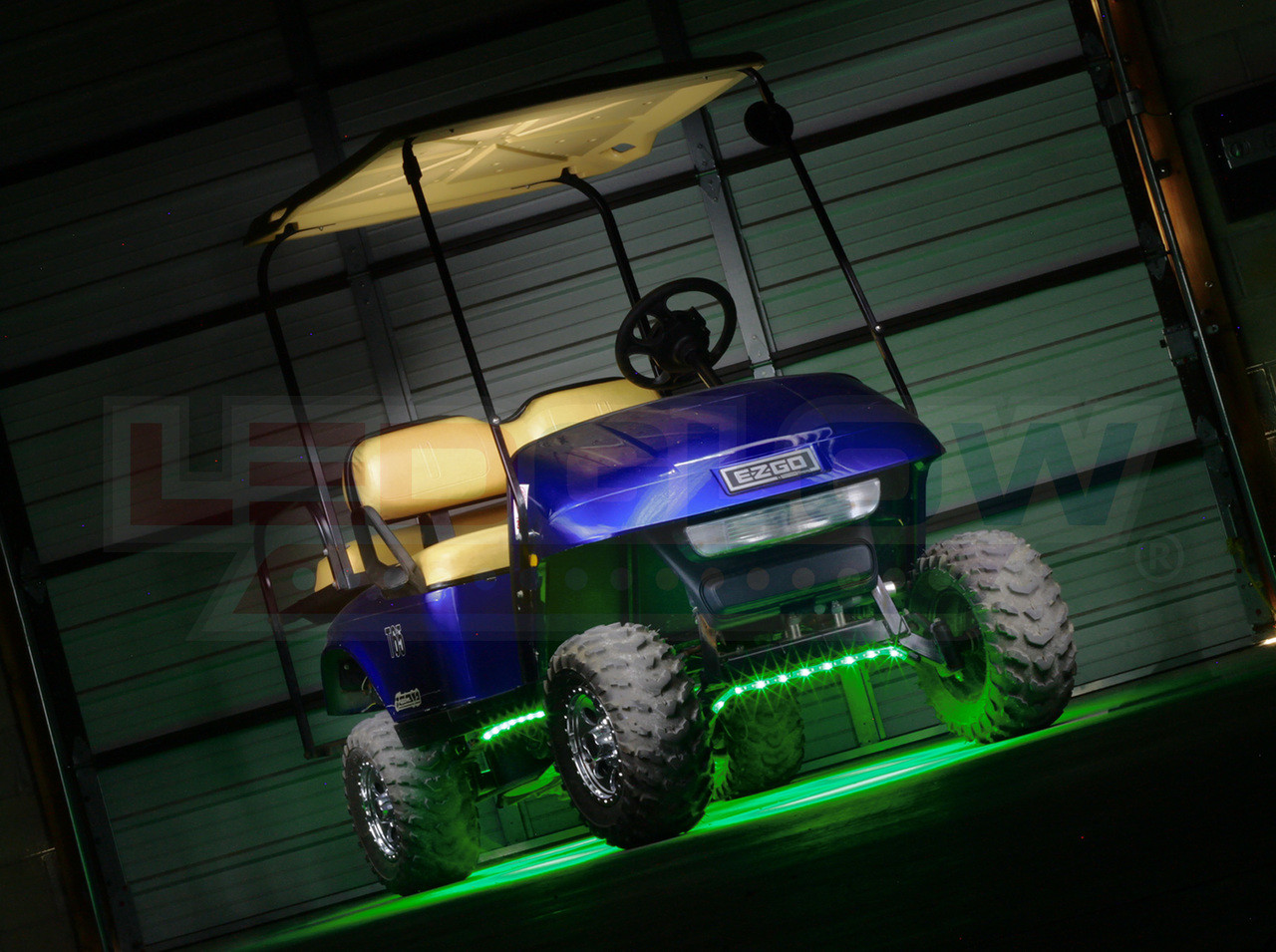 LEDGlow Green LED Underbody Golf Cart Lights